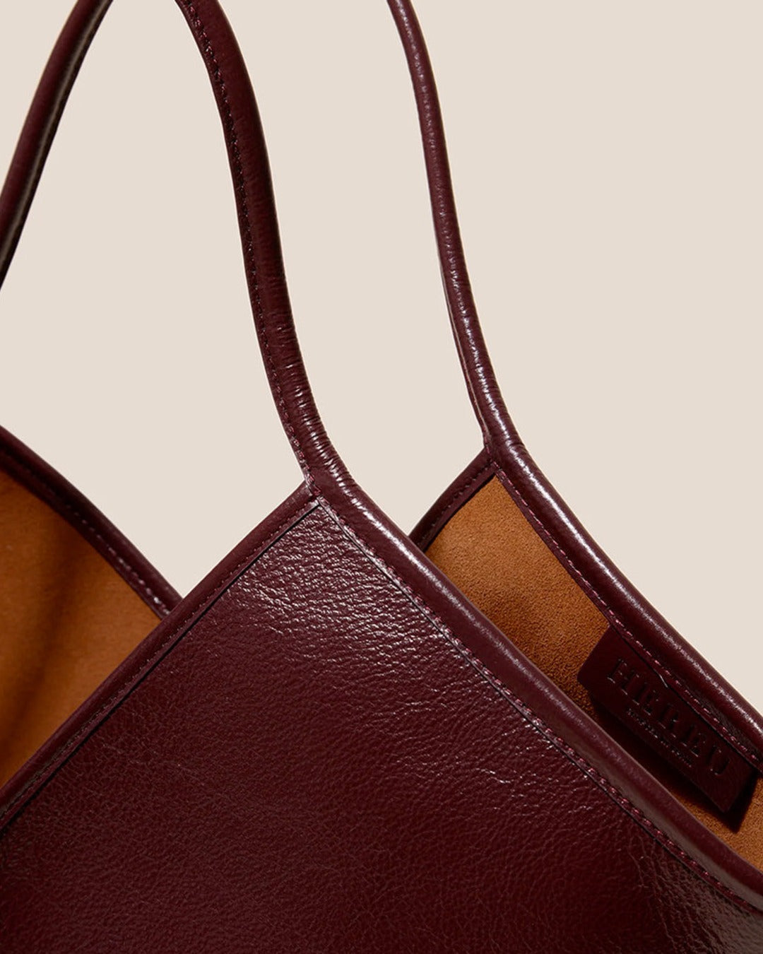 Hereu - Sac Calella Distressed En Cuir - Bordeaux