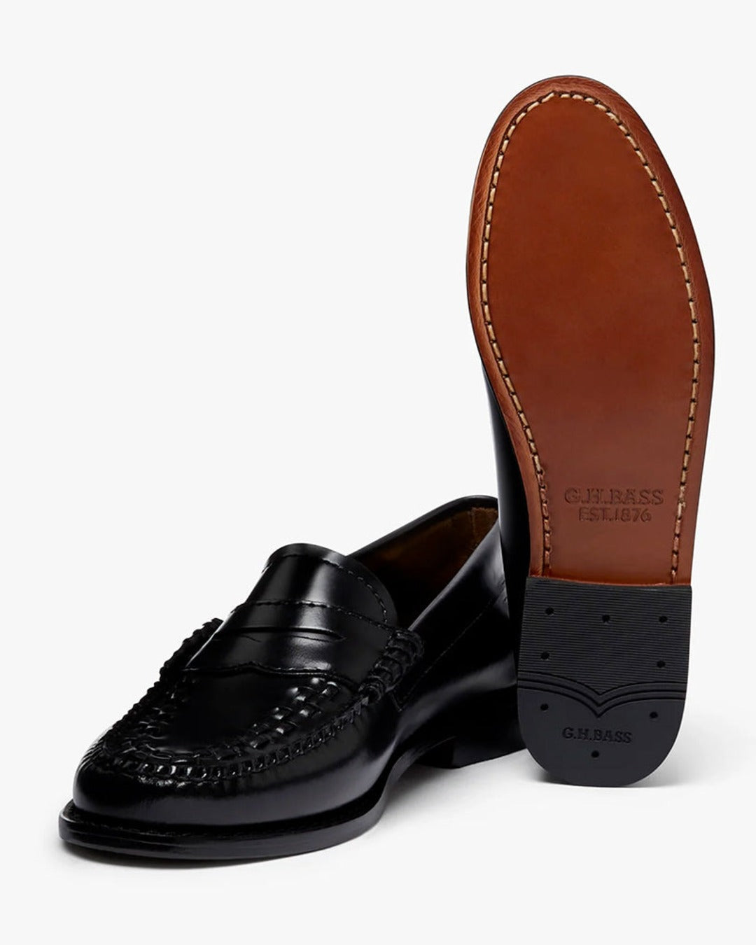 Gh Bass - Weejun Penny Weave Loafers - Black