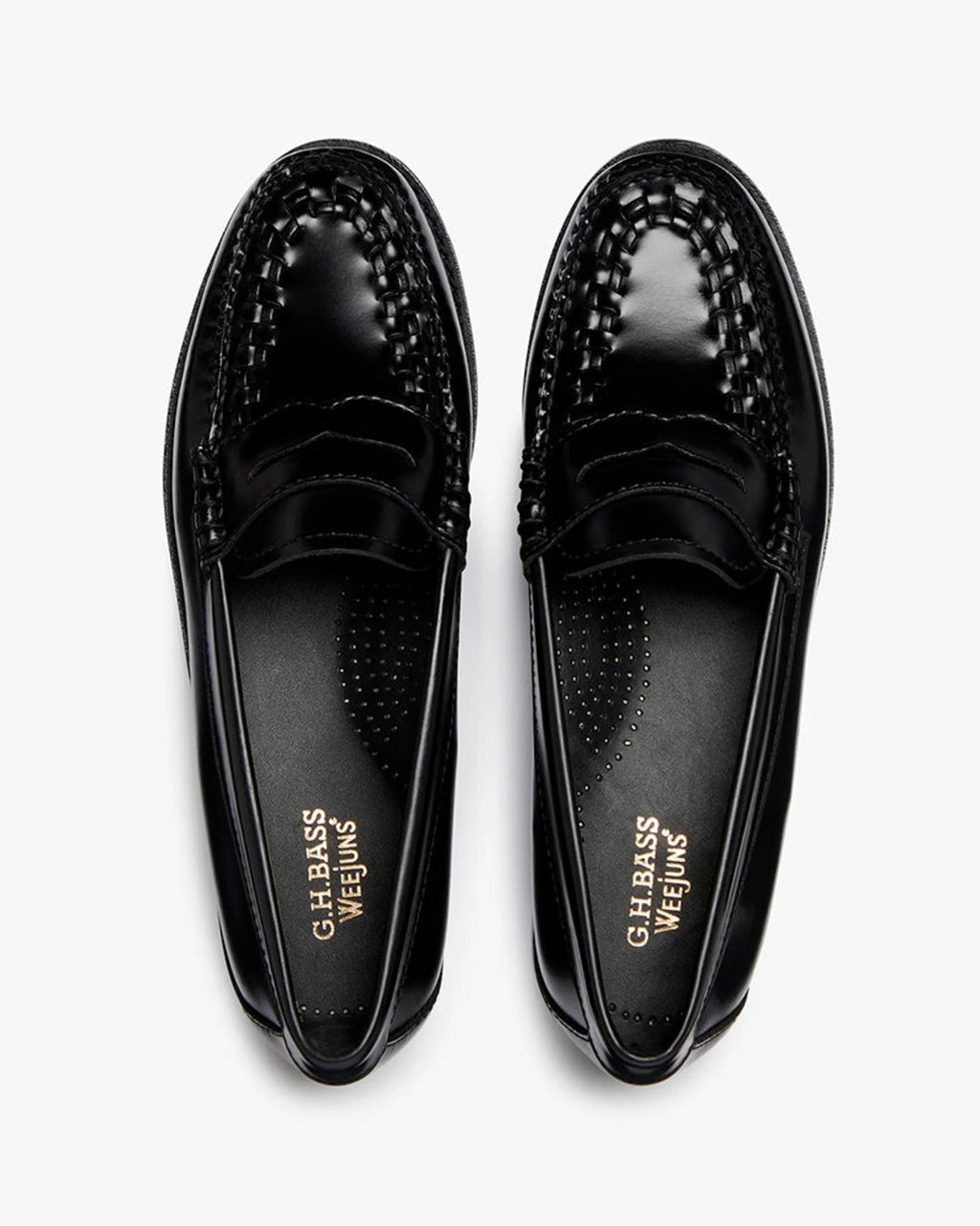 Gh Bass - Weejun Penny Weave Loafers - Black