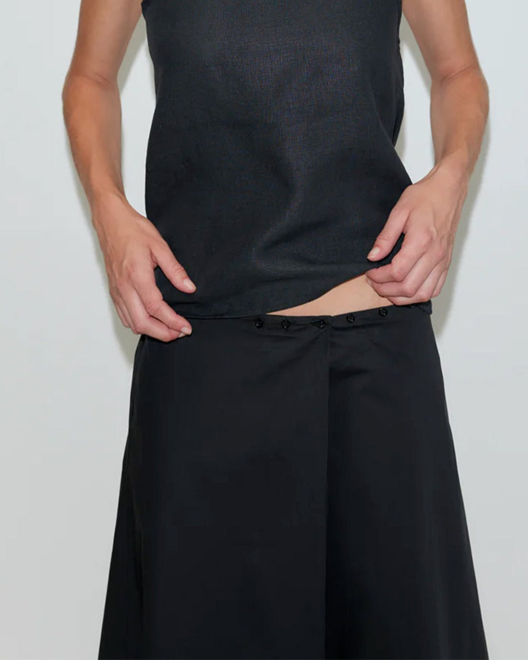 Deiji Studio - Wrap Skirt - Black