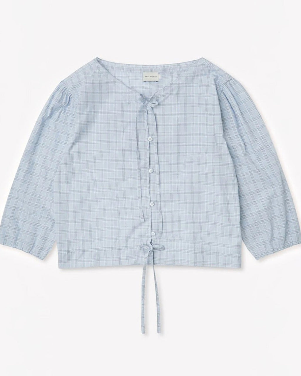 Deiji Studio - Drawstring Shirt - Checks Blue