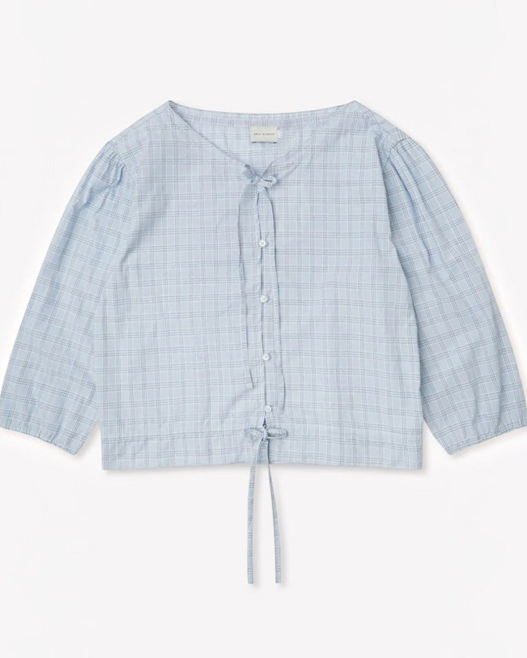 Deiji Studio - Drawstring Shirt - Checks Blue