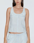 Deiji Studio - Top Frills - Mist Stripes