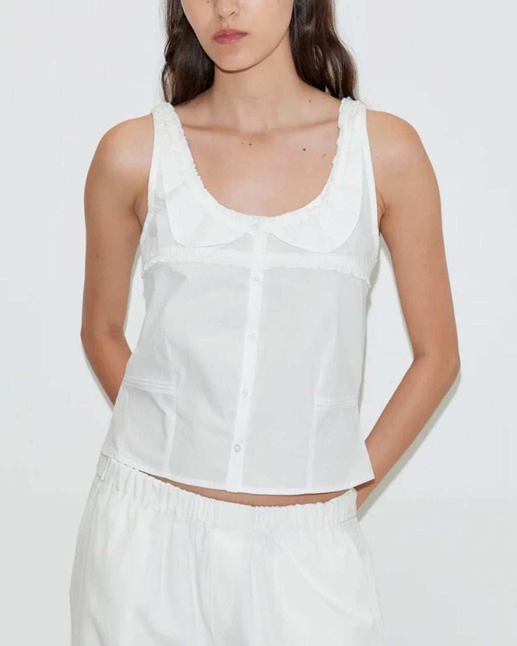 Deiji Studio - Top Frills - White