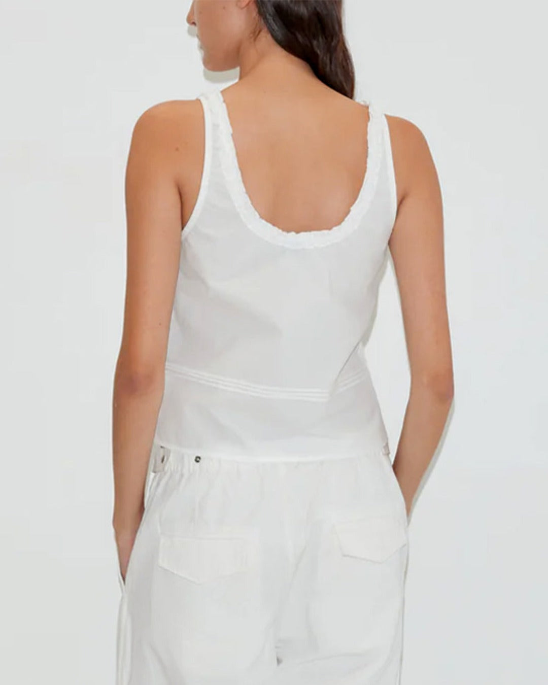 Deiji Studio - Top Frills - White