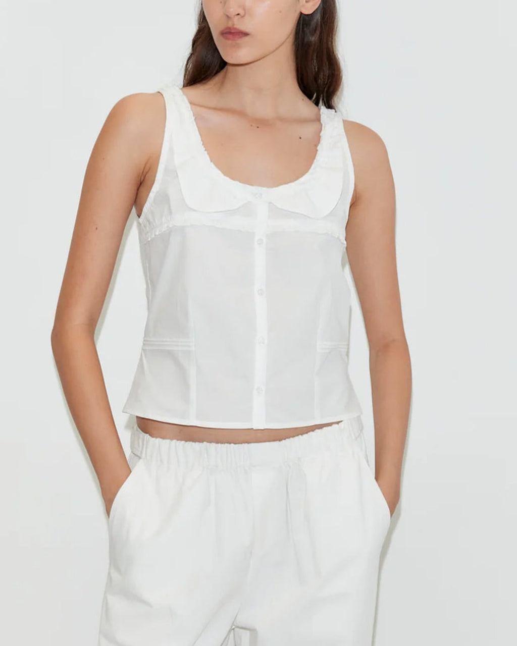 Deiji Studio - Top Frills - White