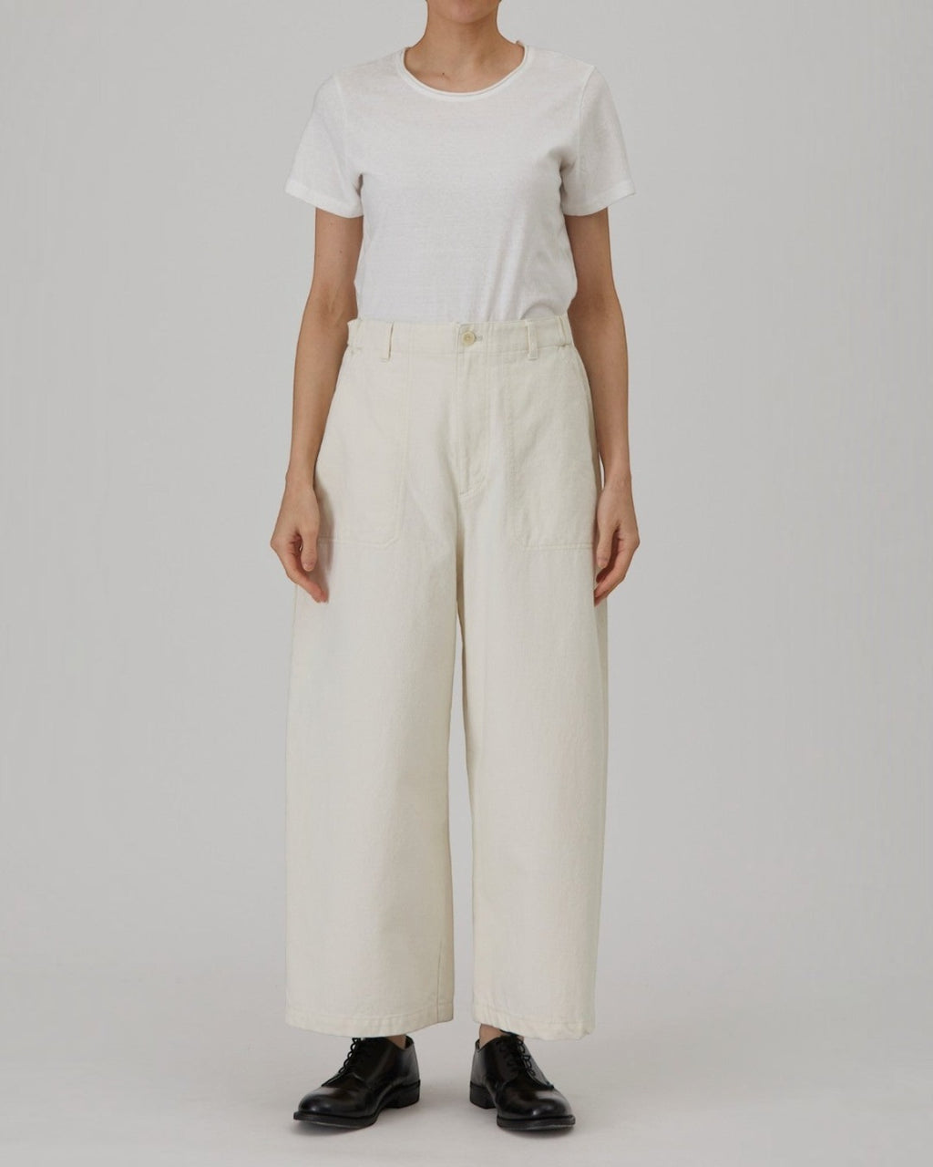 Pas De Calais - Short Wide Leg Pants - Ivory