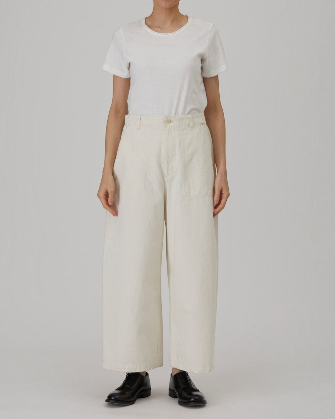 Pas De Calais - Short Wide Leg Pants - Ivory