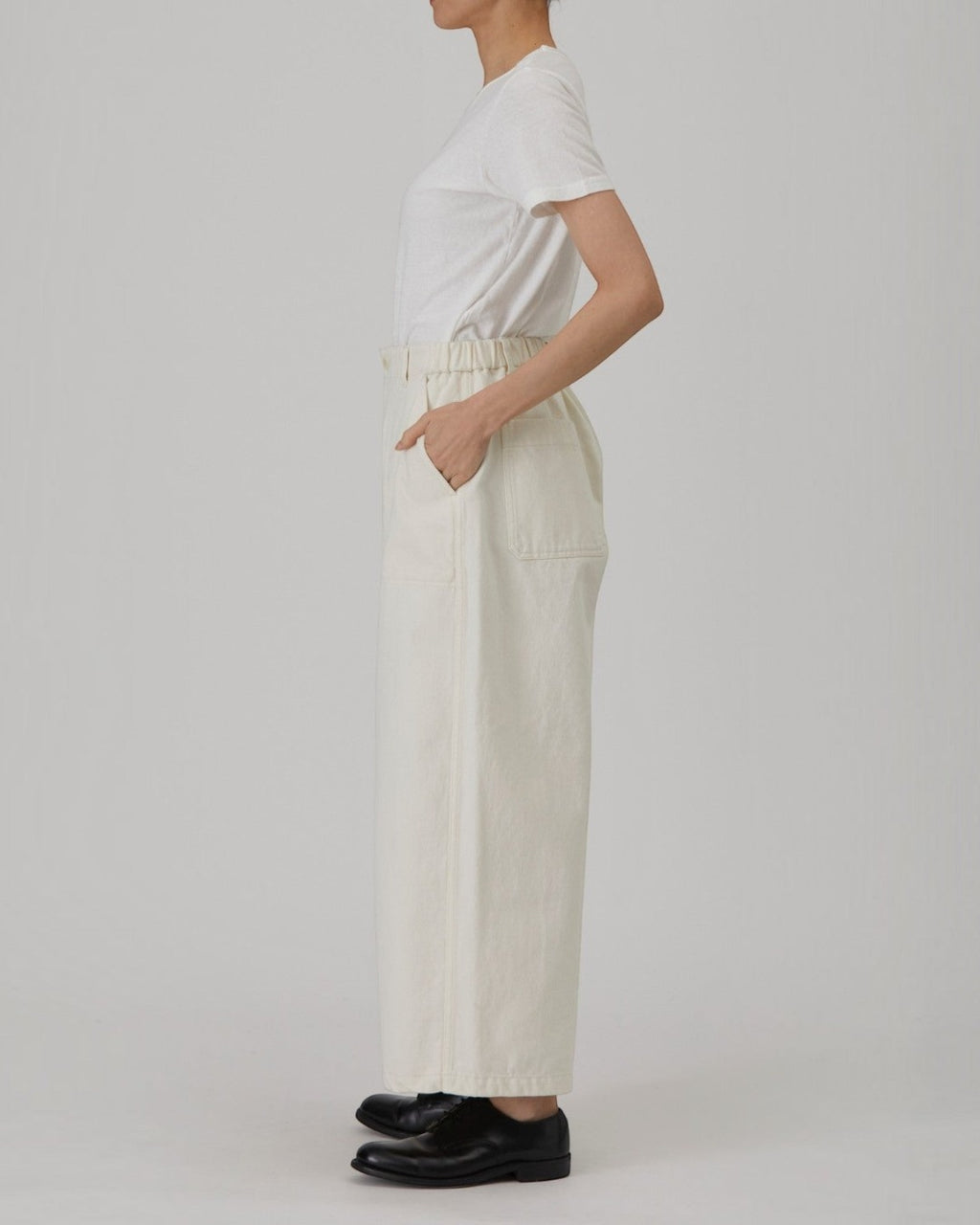 Pas De Calais - Short Wide Leg Pants - Ivory
