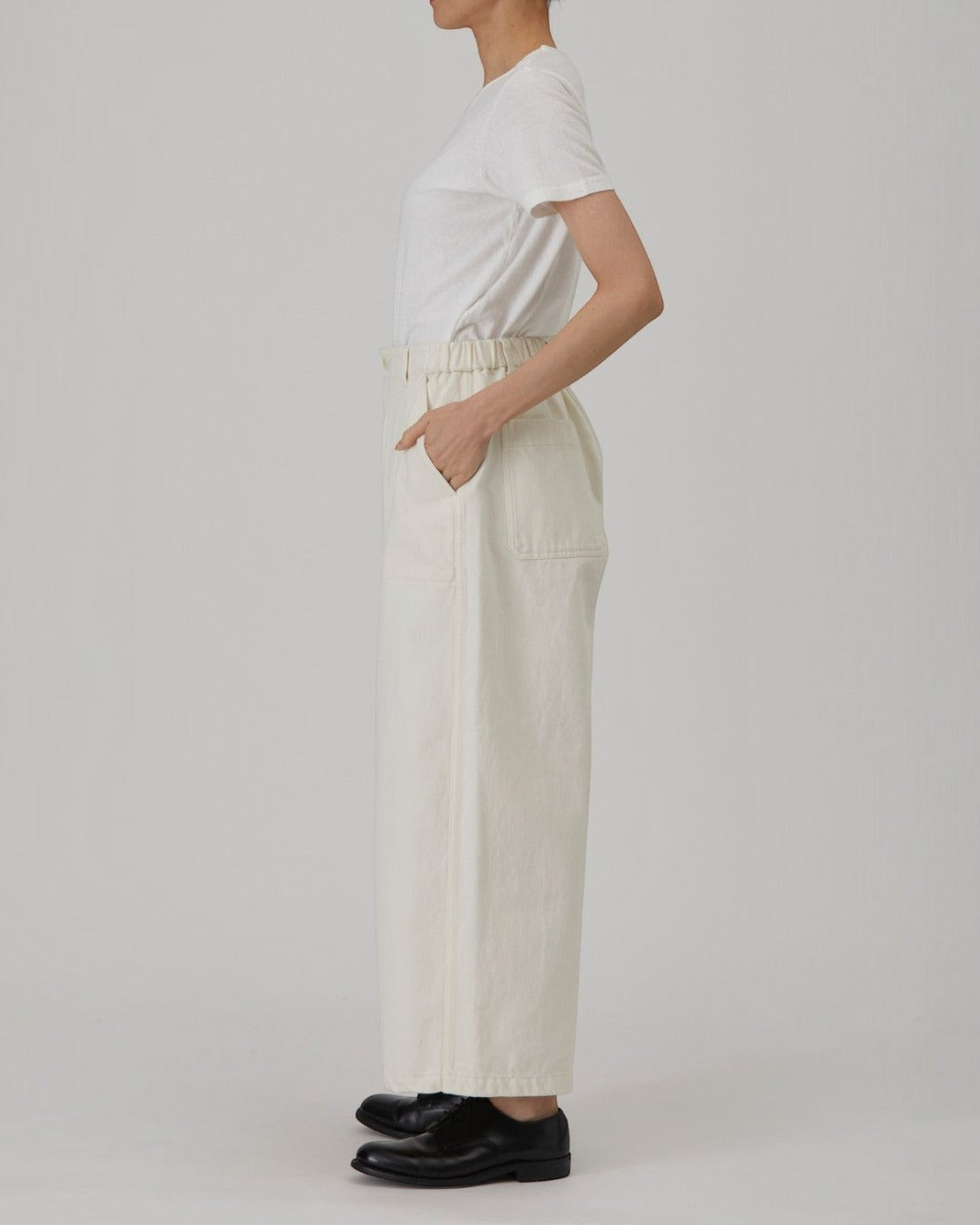 Pas De Calais - Short Wide Leg Pants - Ivory