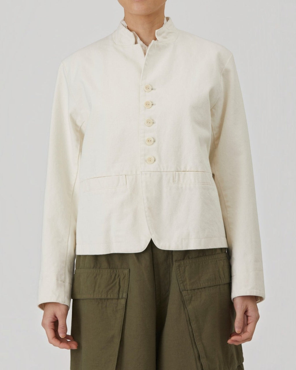 Pas De Calais - Slub Jacket - Ivory