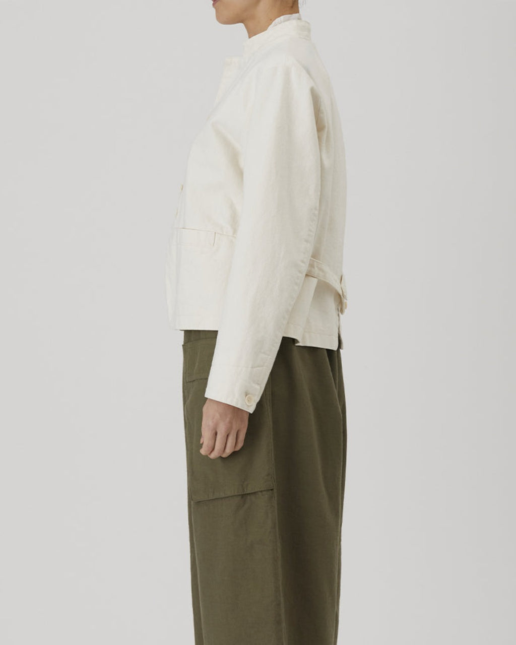 Pas De Calais - Slub Jacket - Ivory