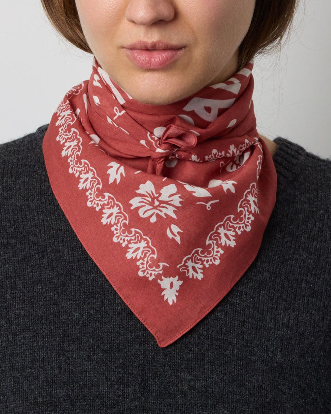 Merci - Bandana Da Parigi - Rouge & Ecru
