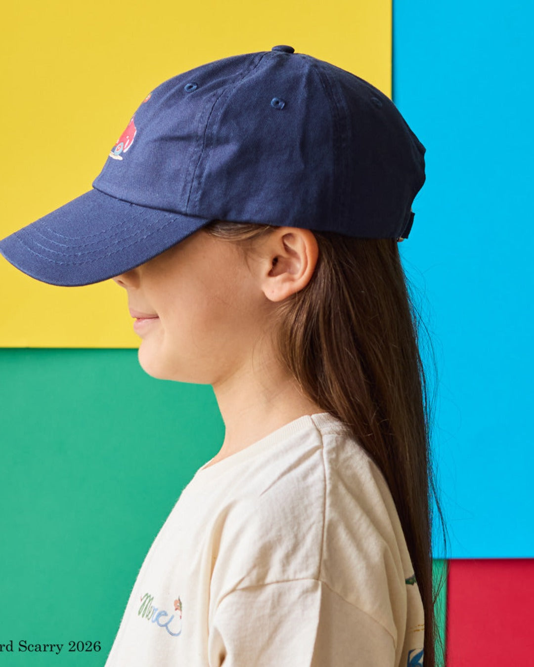 Merci x Richard Scarry - Kids' Lowly Worm Cap - Navy