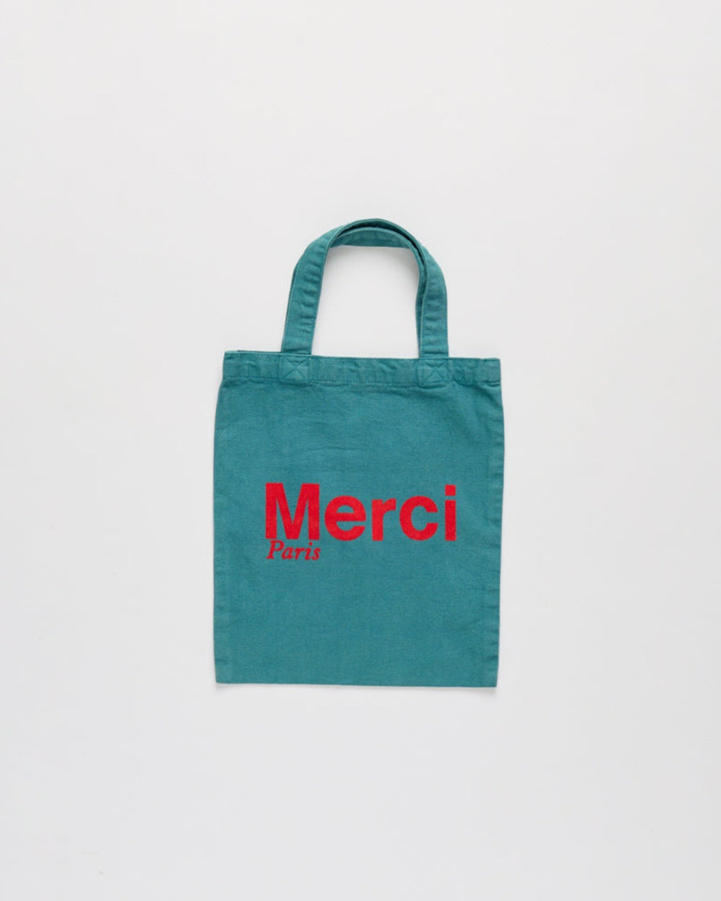 Merci - Cotton Tote Bag - Blue & Red
