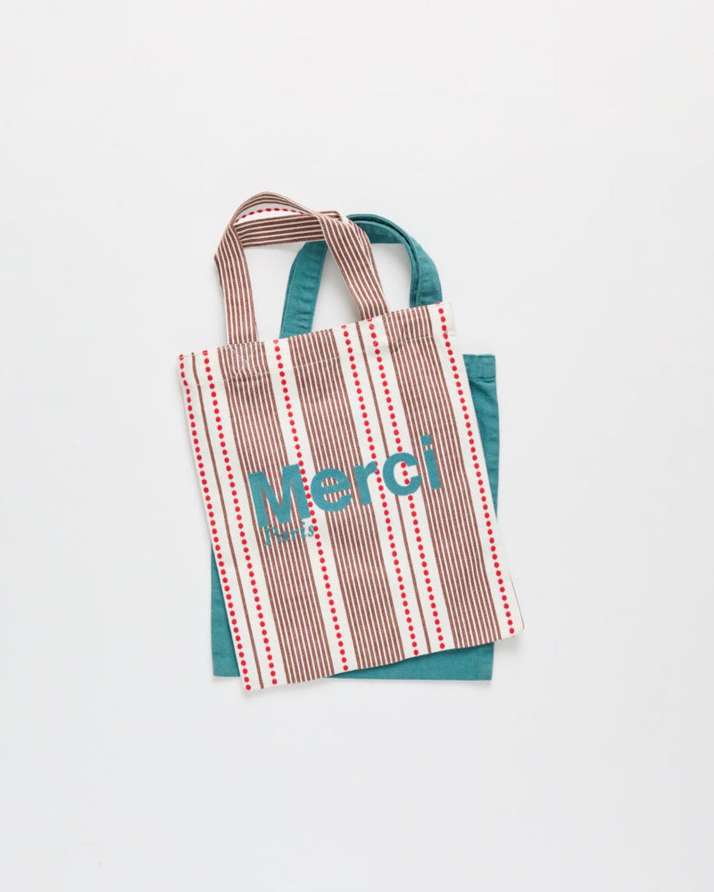 Merci - Hickory Cotton Tote Bag - Blue stripes
