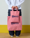 Merci - Hickory Cotton Tote Bag - Red