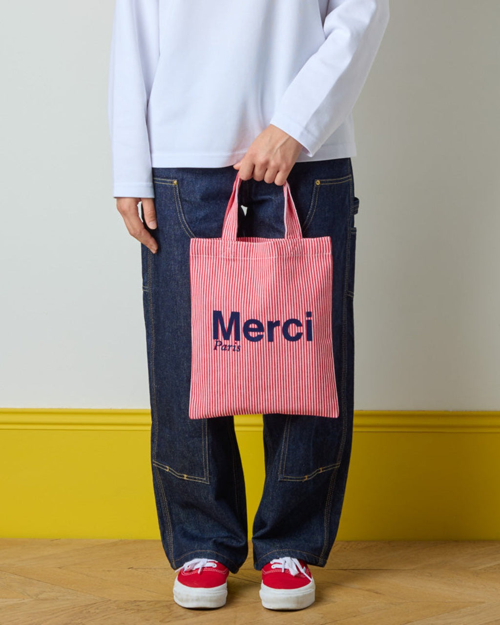 Merci - Hickory Cotton Tote Bag - Red