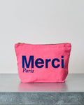 Merci - Cotton pouch - Pink & Blue