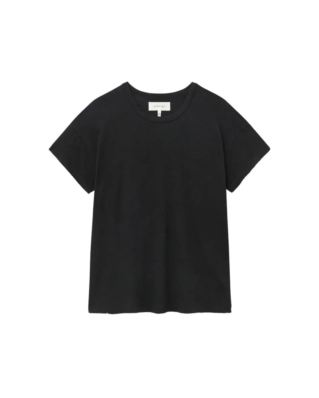 The Great - The Boxy Crew T-shirt - Black