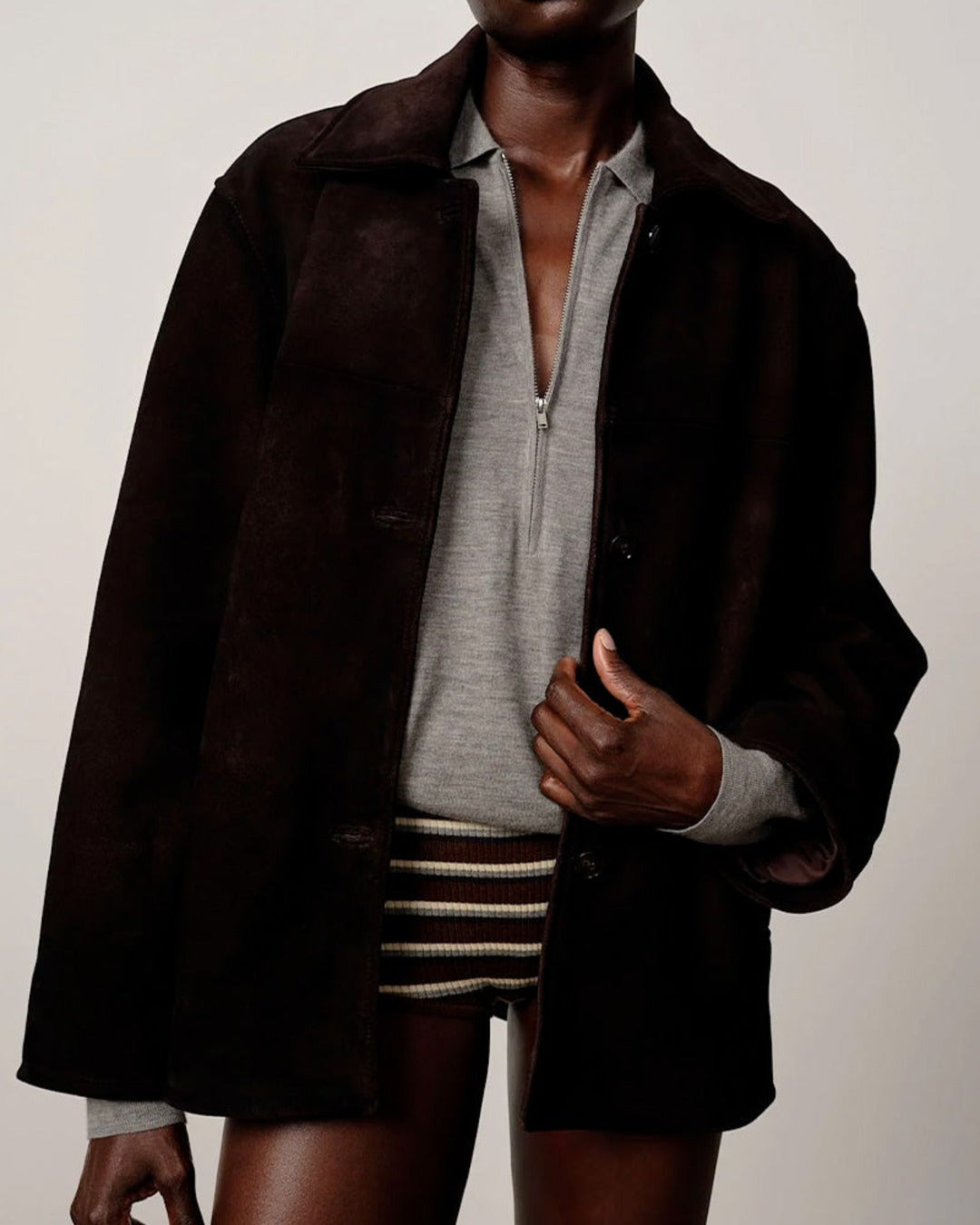 Herskind - Veste En Daim Manon - Marron Café
