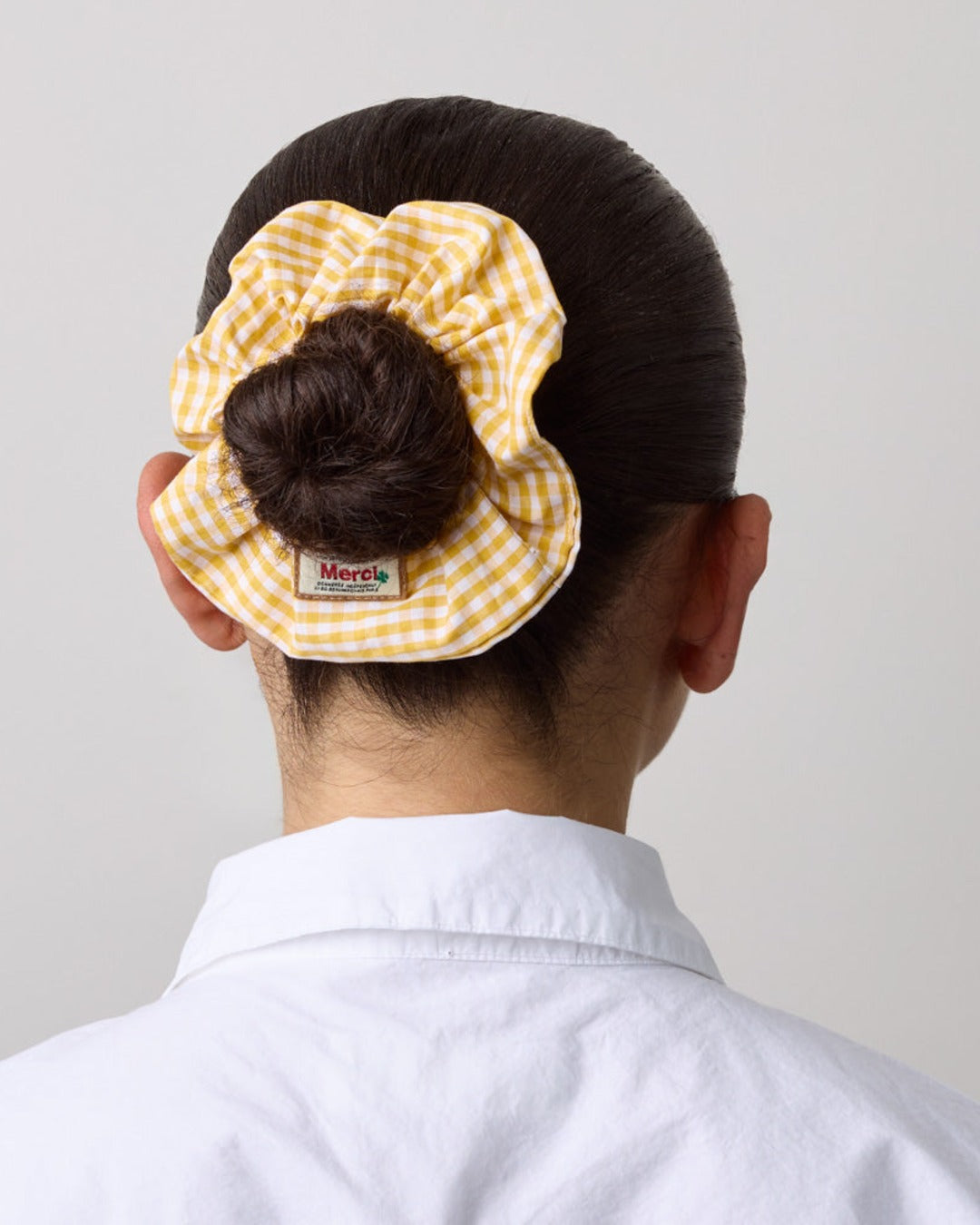 Merci - Scrunchie - Yellow Vichy