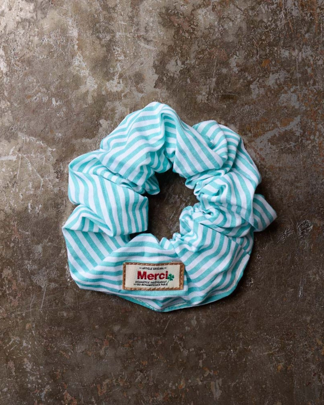 Merci - Scrunchie - Mint Stripes