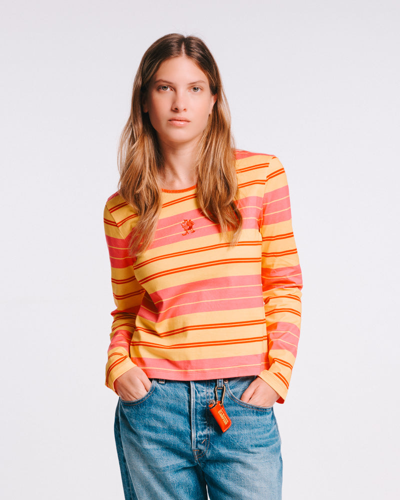 Au Vieux Campeur - Paid Leave - Bianca T-Shirt - Yellow Pink & Red