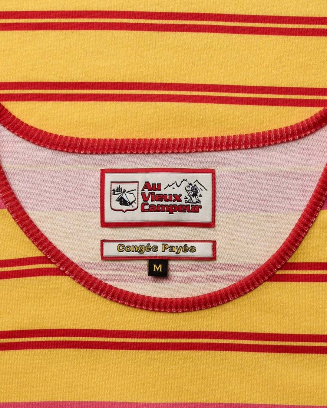 Au Vieux Campeur - Paid Leave - Bianca T-Shirt - Yellow Pink & Red