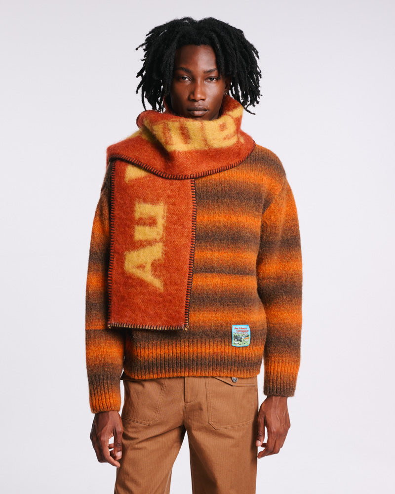 Au Vieux Campeur - Paid Leave - Stroke Scarf - Rust