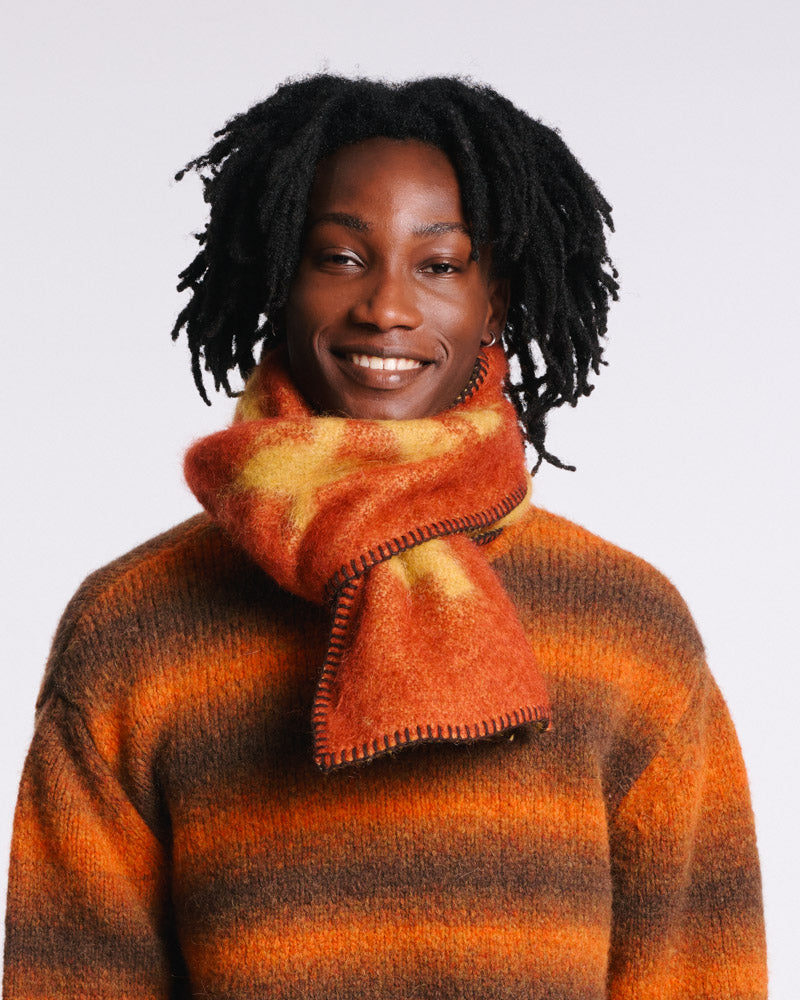 Au Vieux Campeur - Paid Leave - Stroke Scarf - Rust