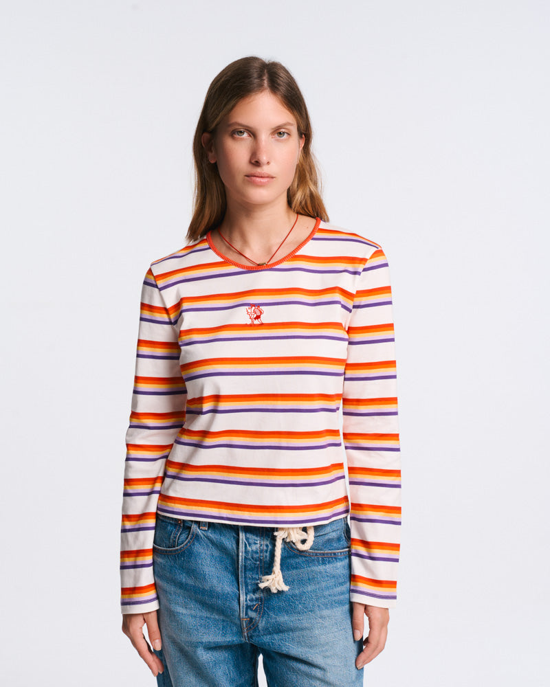 Au Vieux Campeur - Paid Leave - Bianca T-Shirt - Ecru & Multi