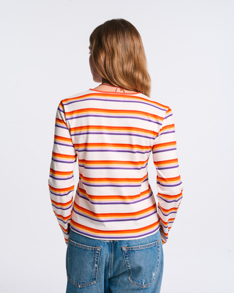 Au Vieux Campeur - Paid Leave - Bianca T-Shirt - Ecru & Multi