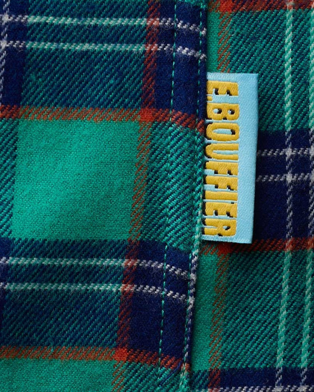 Au Vieux Campeur - Congés Payés - Chemise Elmer Flanelle - Vert & Marine