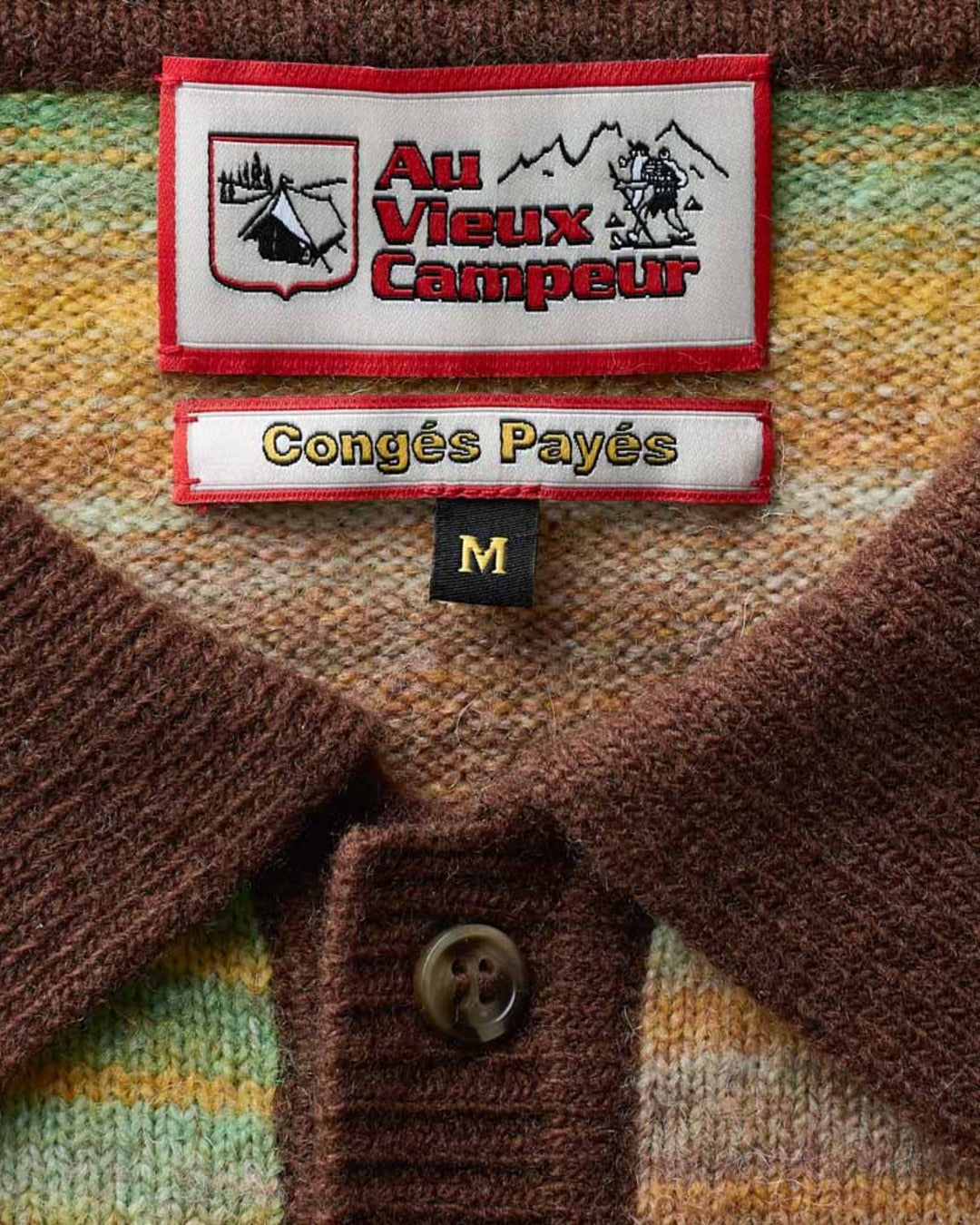 Au Vieux Campeur - Paid Leave - Hugo Sweater - Brown & Yellow