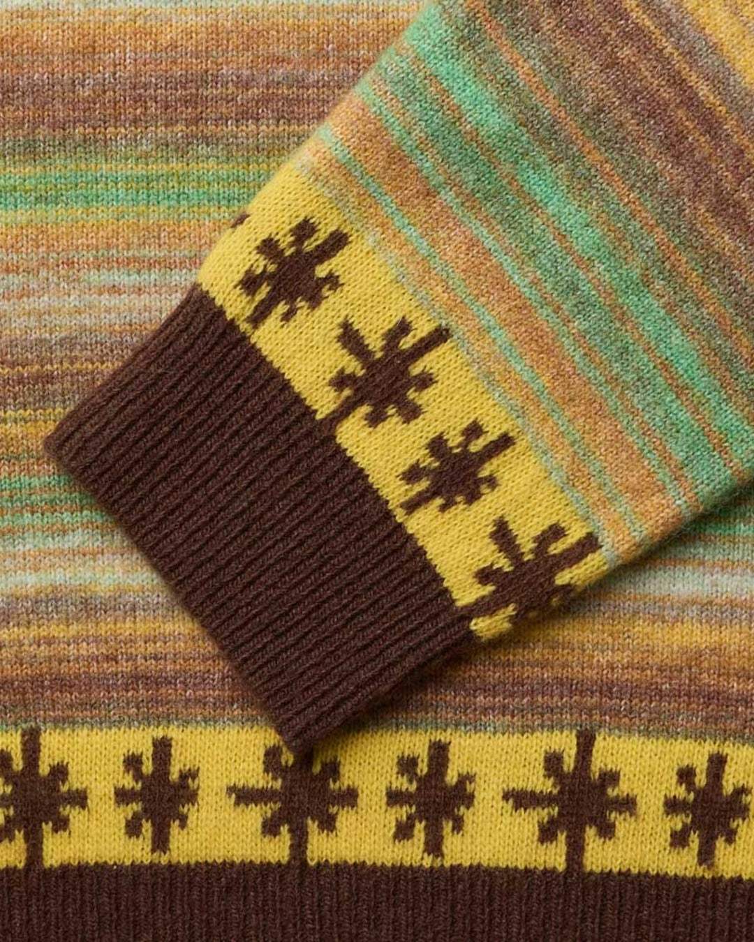 Au Vieux Campeur - Paid Leave - Hugo Sweater - Brown & Yellow