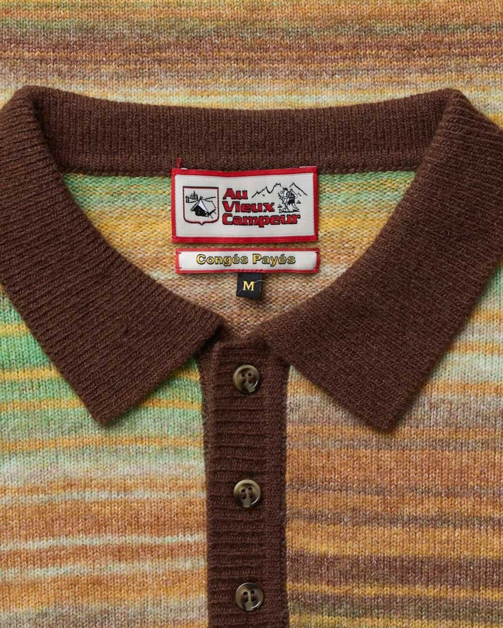 Au Vieux Campeur - Paid Leave - Hugo Sweater - Brown & Yellow