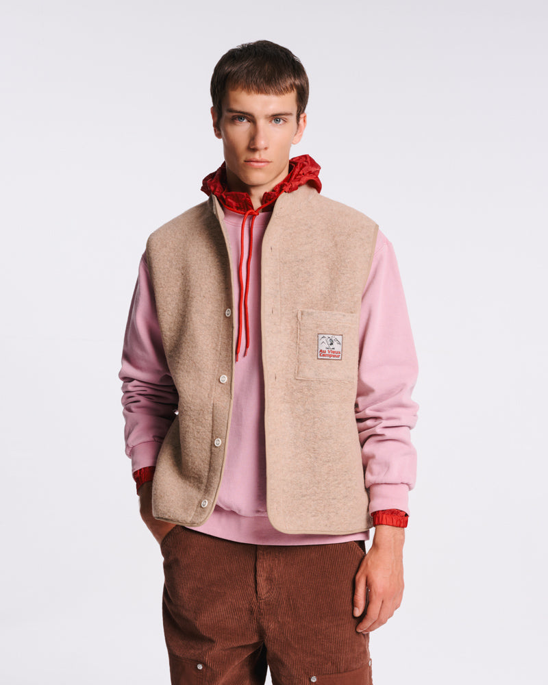 Au Vieux Campeur - Paid Leave - Louison Sleeveless Jacket - Beige