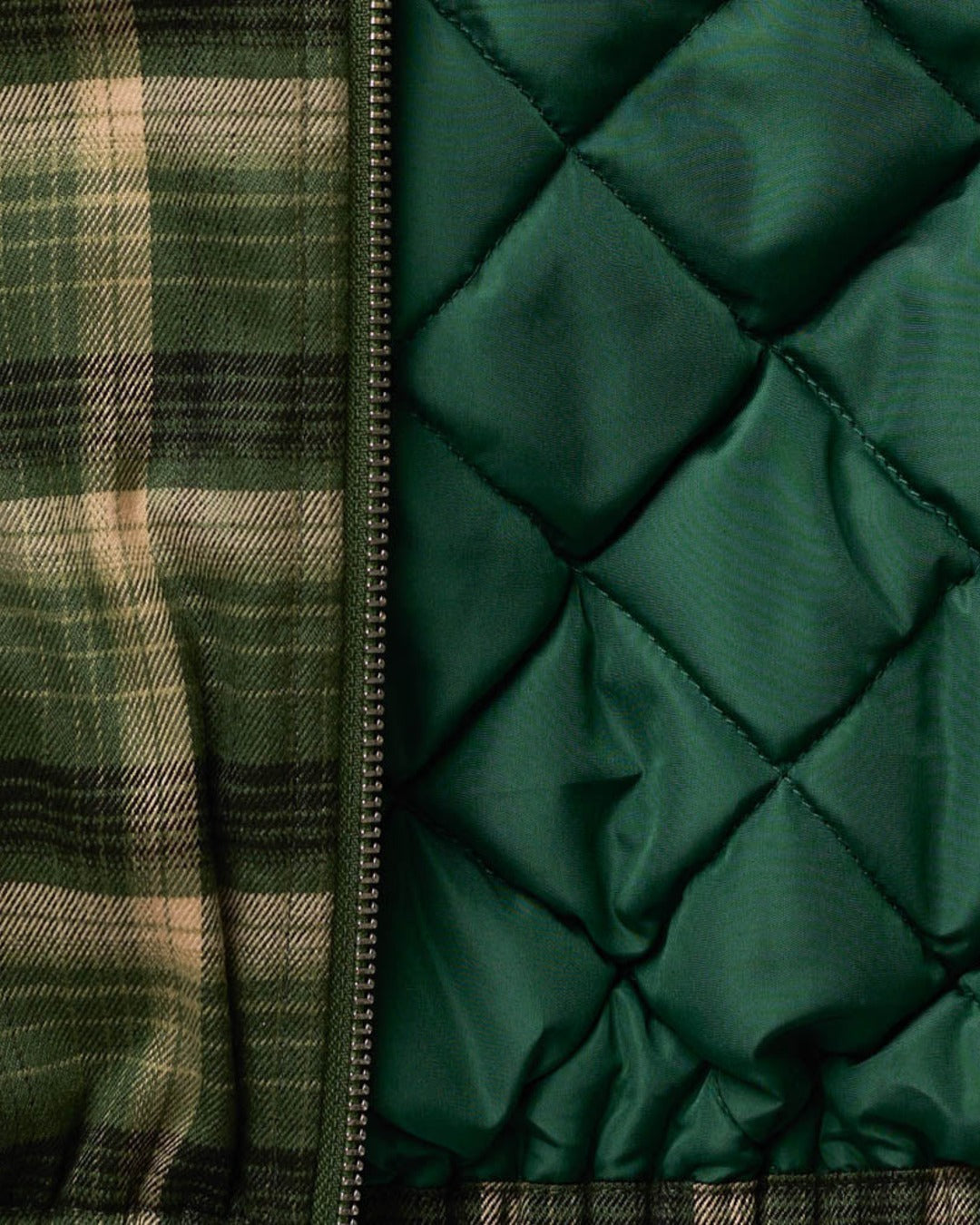 Au Vieux Campeur - Paid Leave - Claudine Checkered Jacket - Green