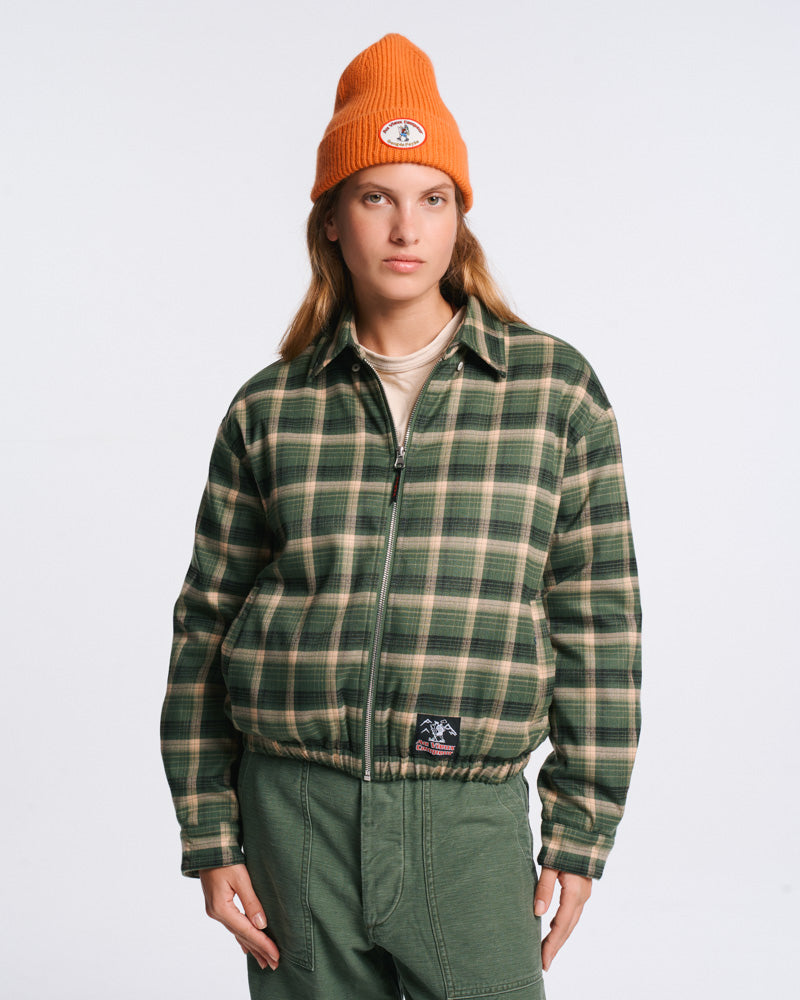 Au Vieux Campeur - Paid Leave - Claudine Checkered Jacket - Green