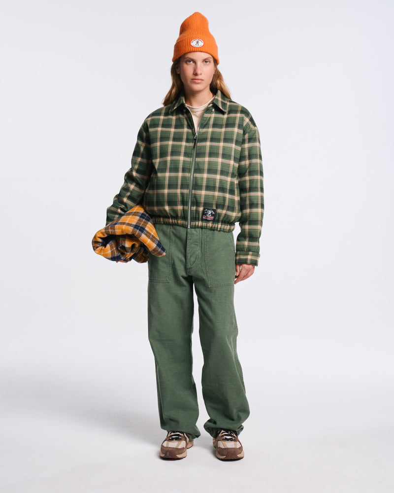 Au Vieux Campeur - Paid Leave - Claudine Checkered Jacket - Green