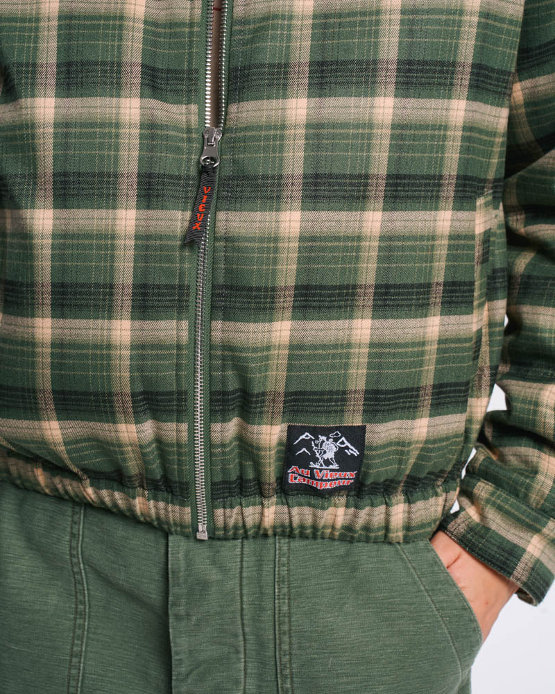 Au Vieux Campeur - Paid Leave - Claudine Checkered Jacket - Green