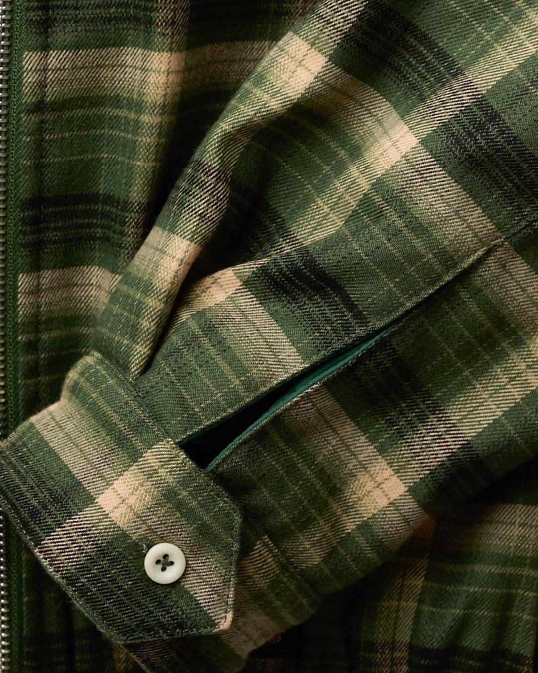 Au Vieux Campeur - Paid Leave - Claudine Checkered Jacket - Green
