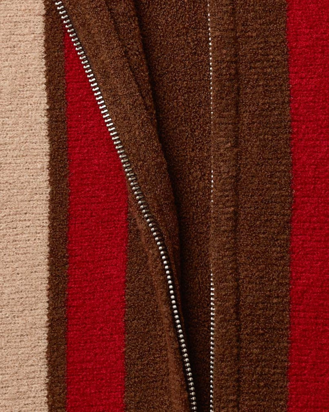 Au Vieux Campeur - Congés Payés - Gilet Alma - Marron Beige & Rouge