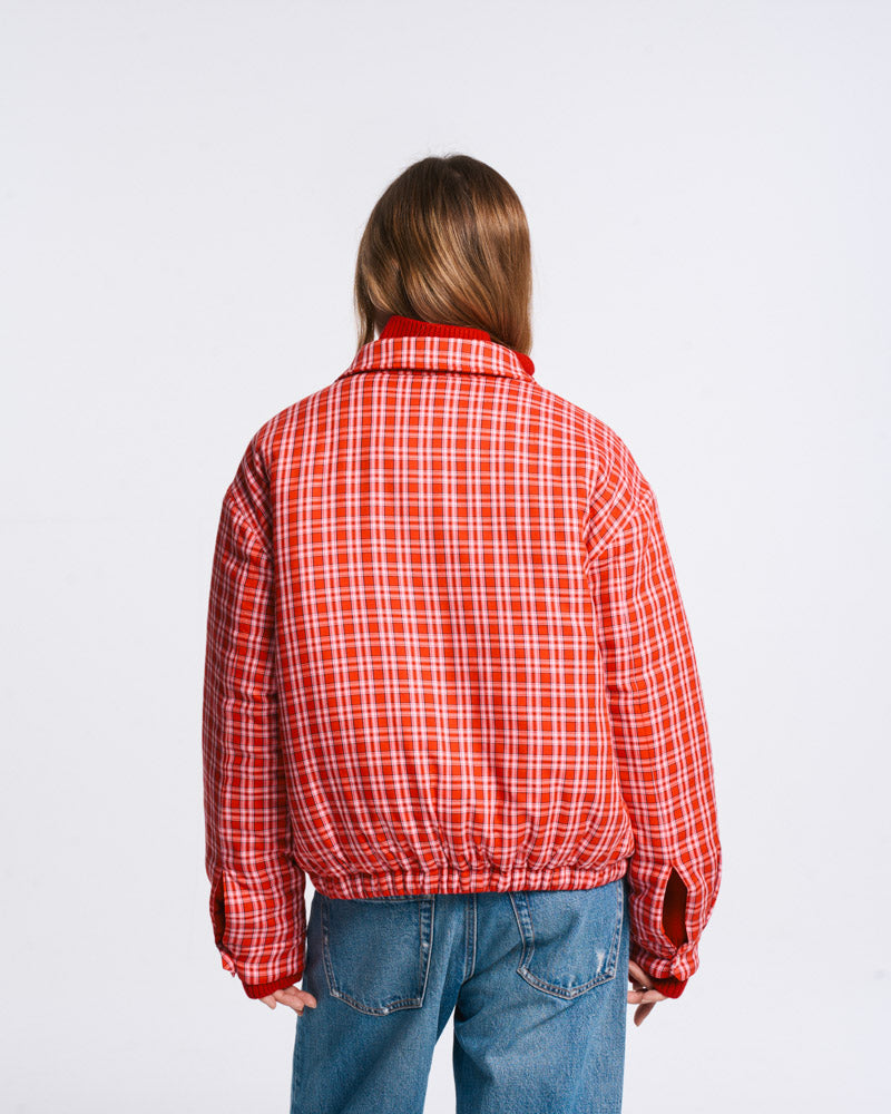 Au Vieux Campeur - Paid Leave - Claudine Carreaux Jacket - Pink