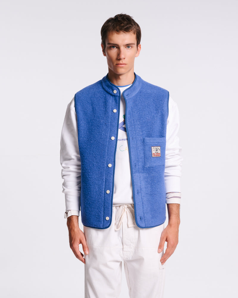 Au Vieux Campeur - Paid Leave - Louison Sleeveless Jacket - Bleu Royal