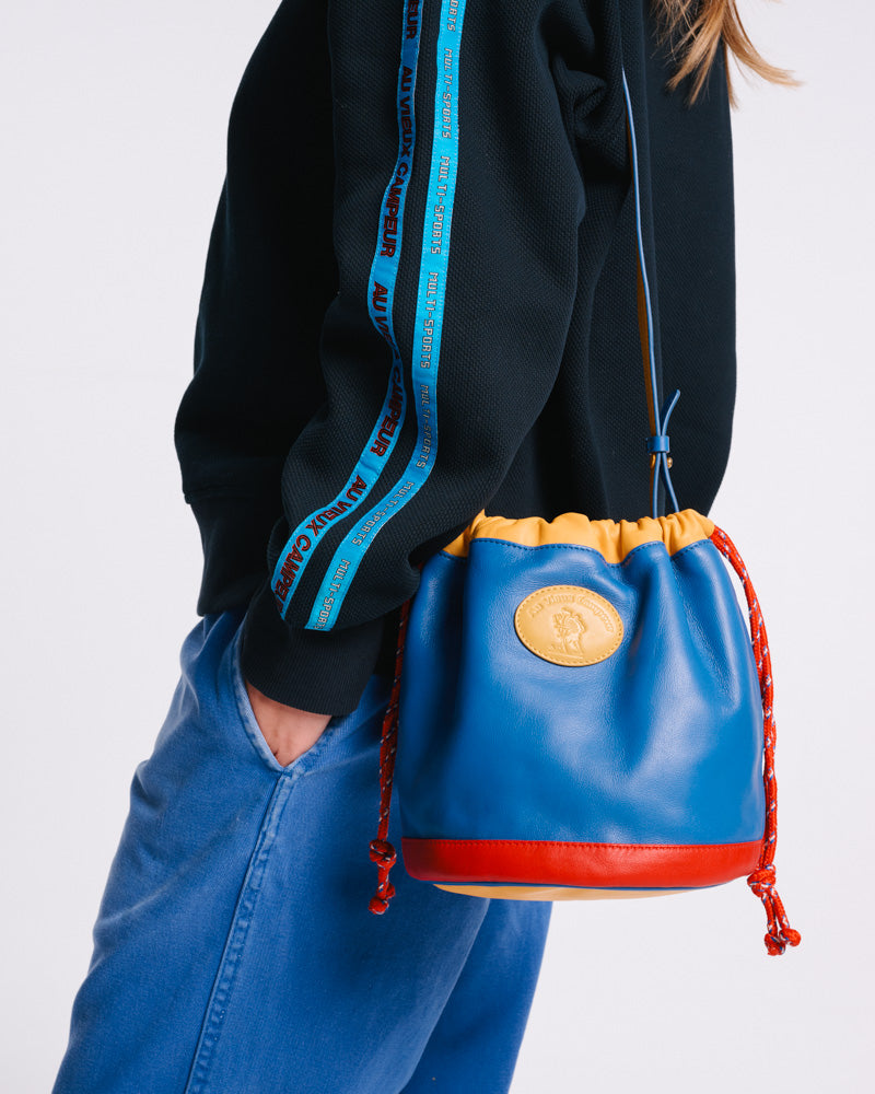 Au Vieux Campeur - Paid Leave - Climber Bag - Bleu Yellow & Red