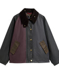 Barbour - Transport Wax Patchwork Jacket - Sage & Burgundy