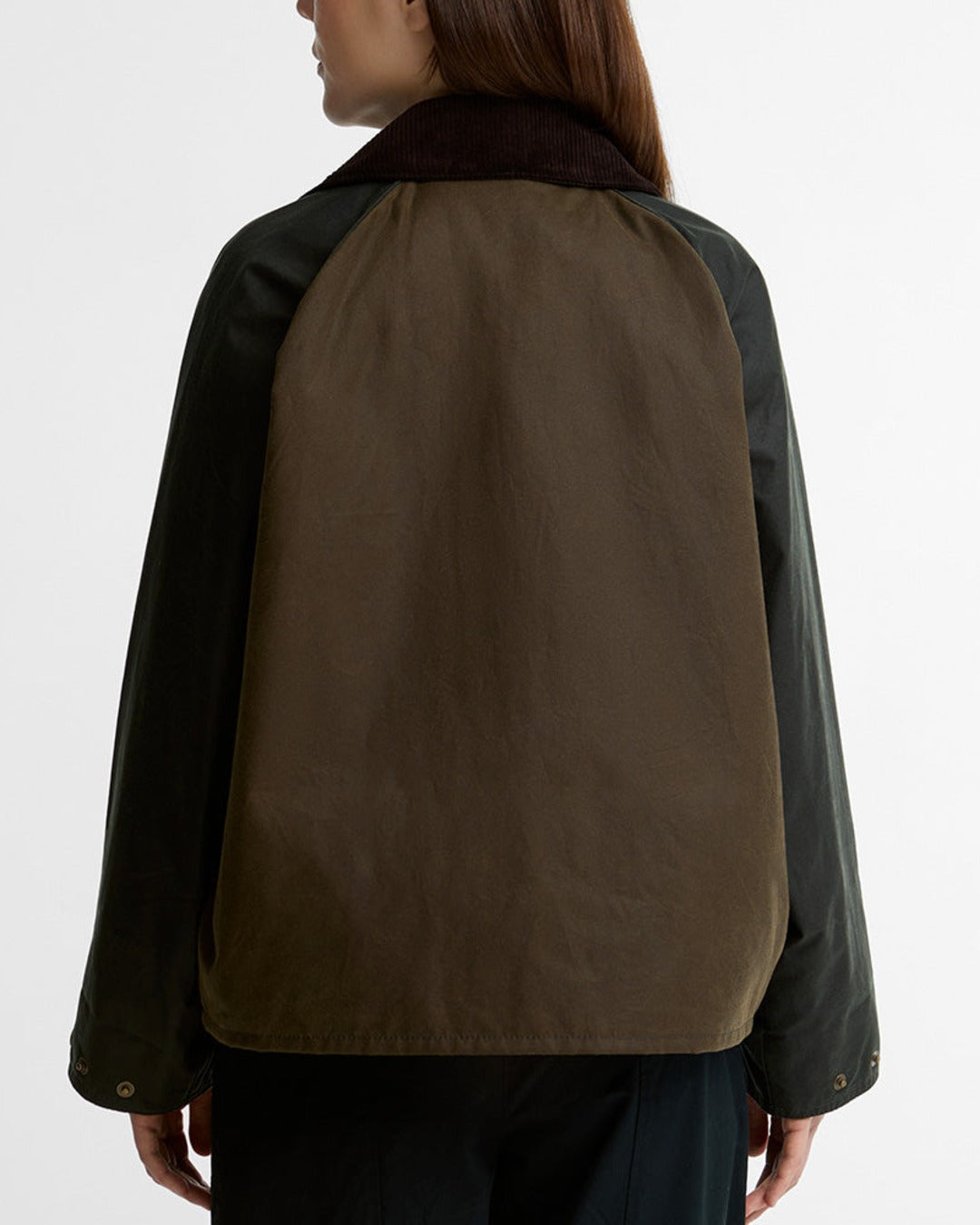 Barbour - Transport Wax Patchwork Jacket - Sage & Burgundy