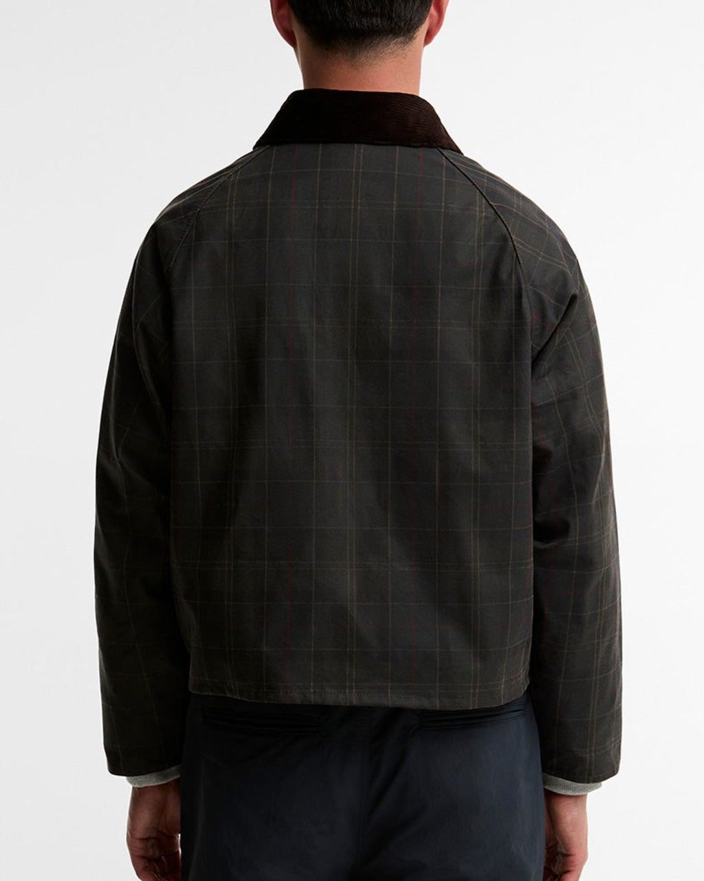 Barbour - Veste Tartan Spey Wax - Noir